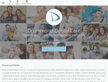 Tablet Screenshot of drummonddentalcare.com